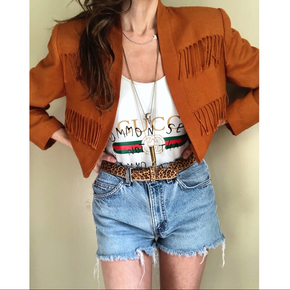 Vintage fringe blazer - Picture 5 of 8